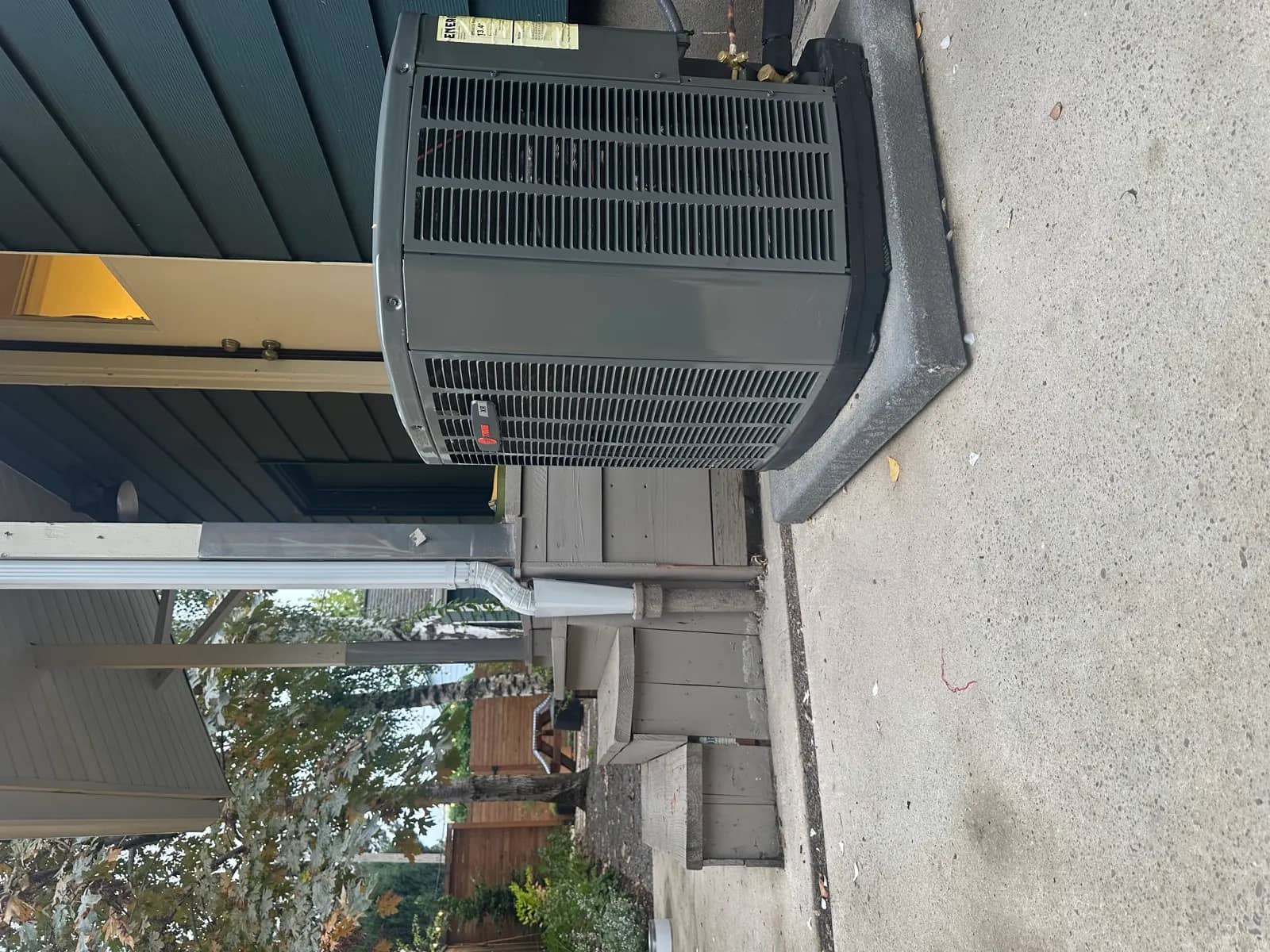 A heat pump installed by Durfee at a Cape Cod home.