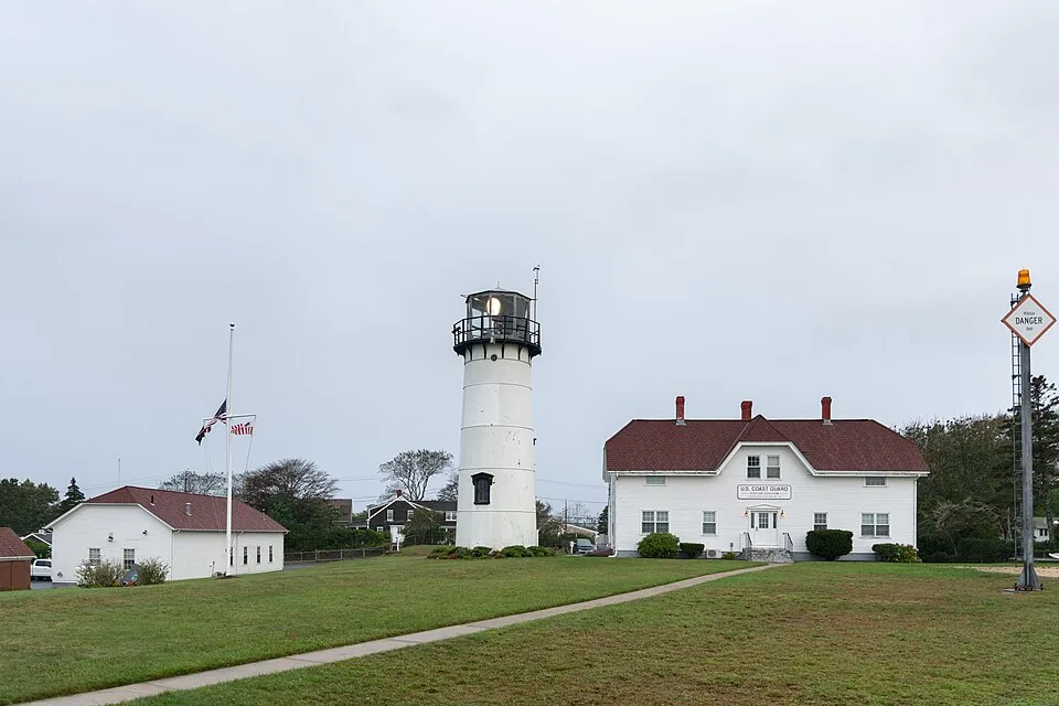 Chatham Lighthouse and the adjoining Coast Guard buildings