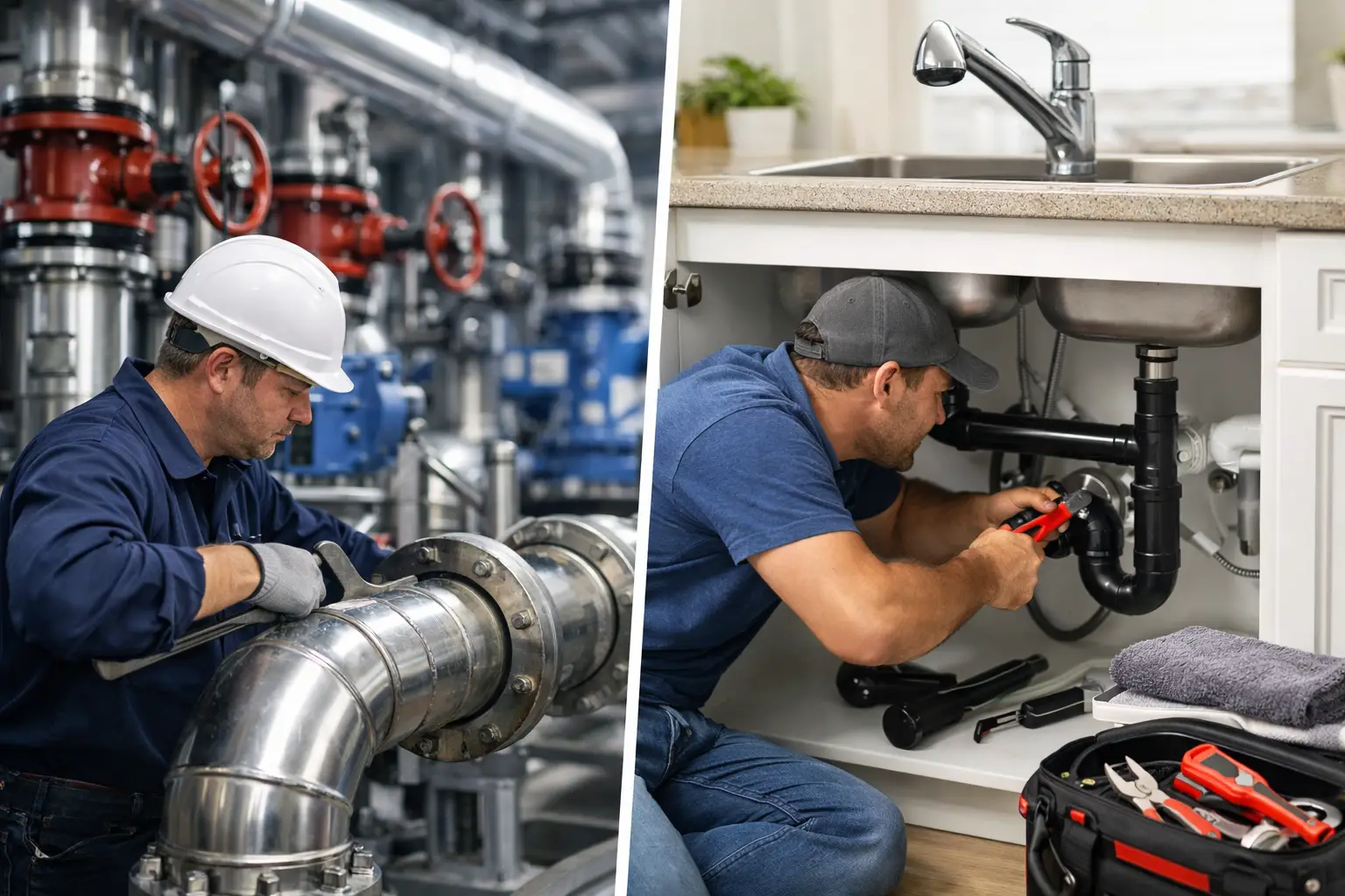 Commercial Plumbing Versus Residential Plumbing