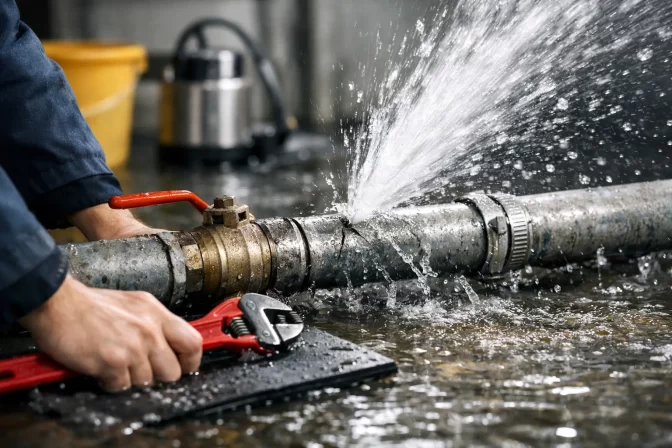 How to Stop Burst Pipe Flooding Fast