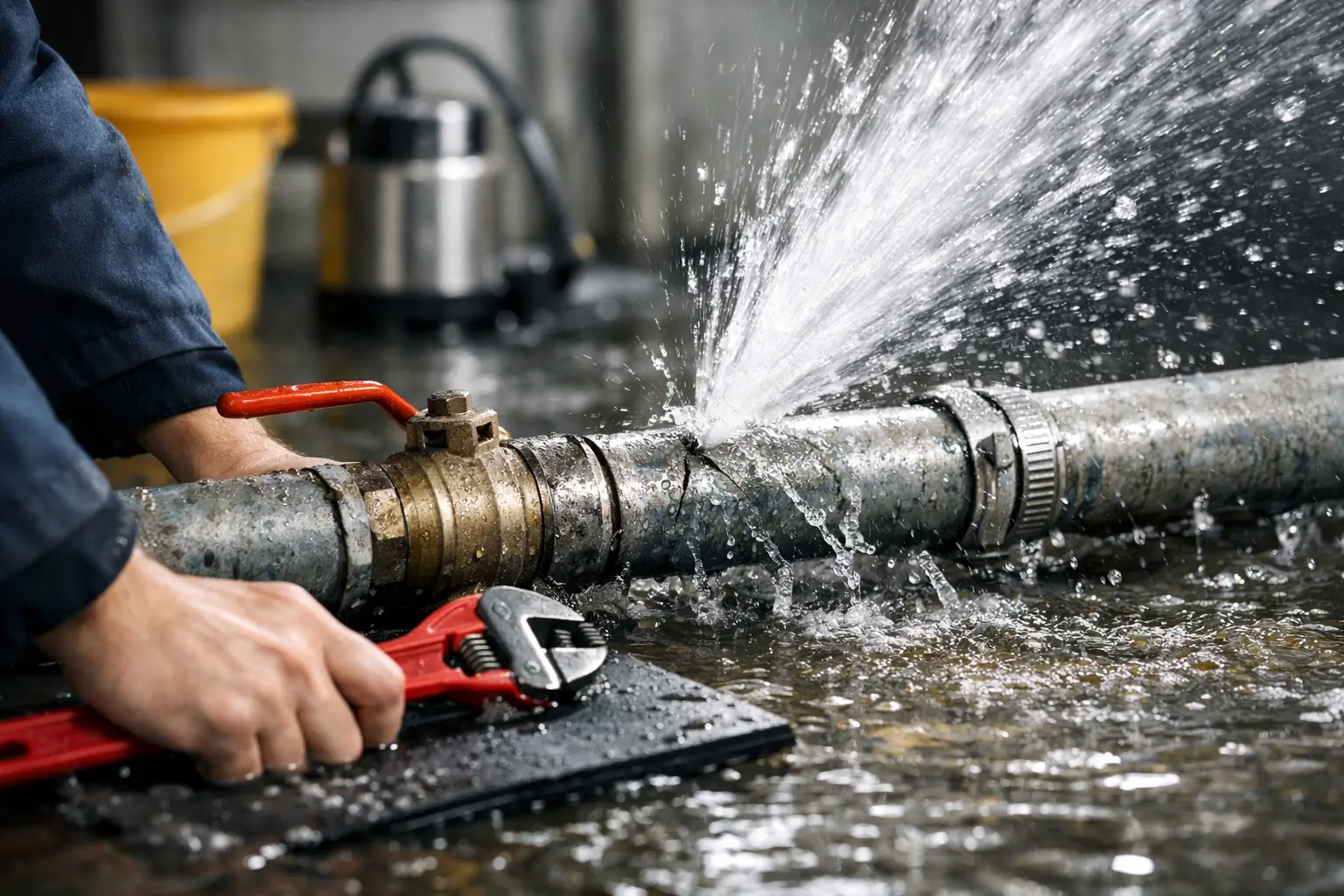 How to Stop Burst Pipe Flooding Fast